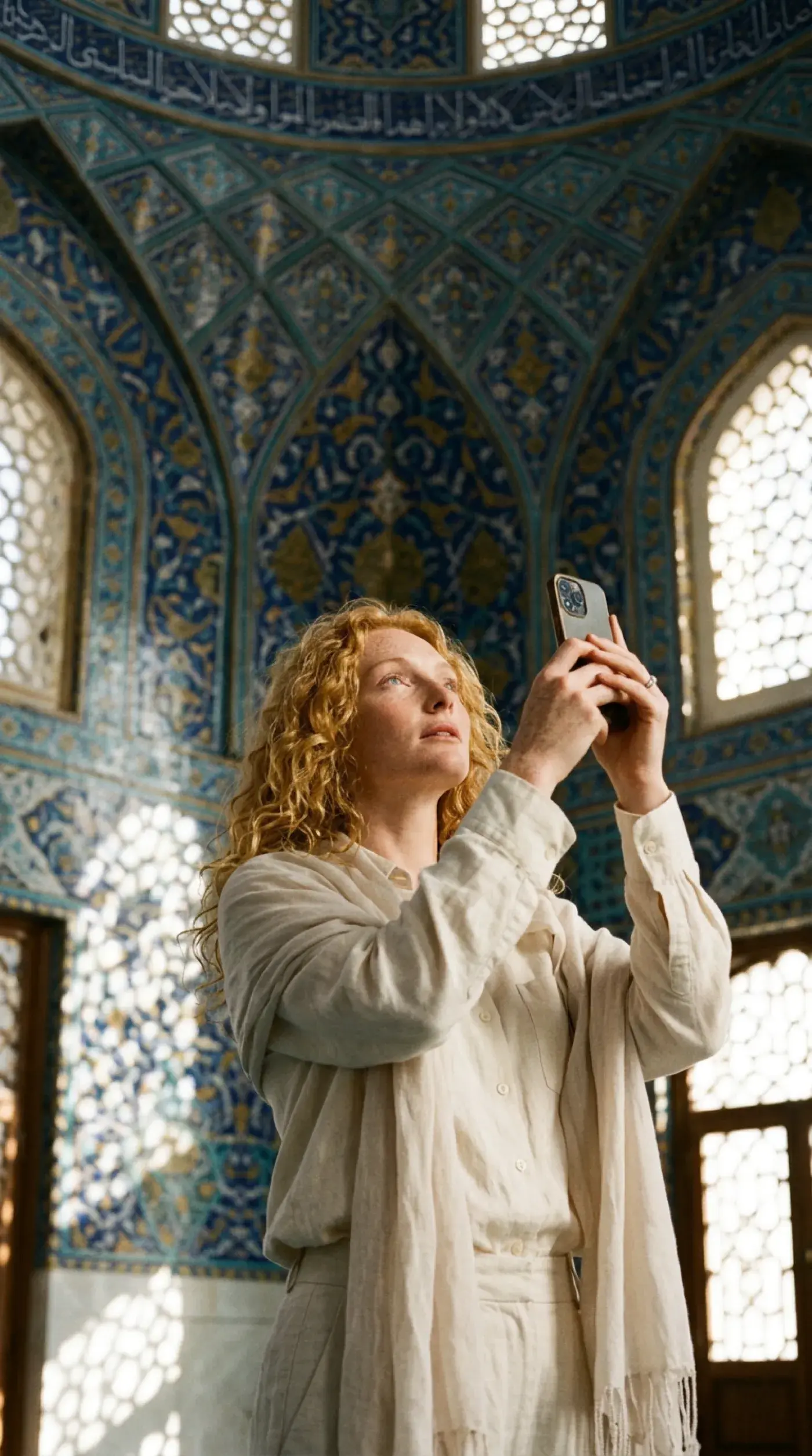 Charlotte photographing architectural details