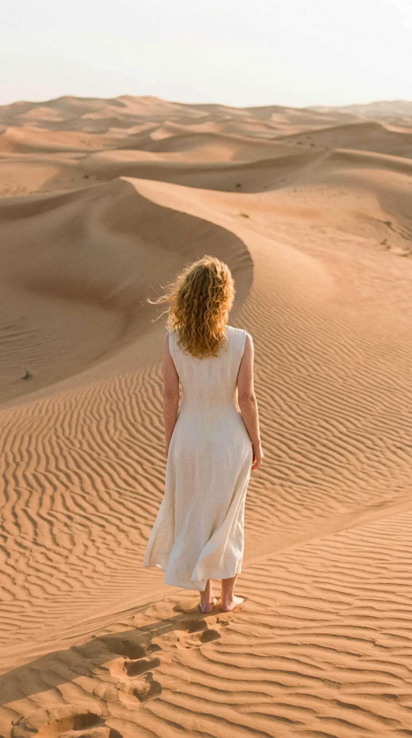 Desert landscape with natural color palette