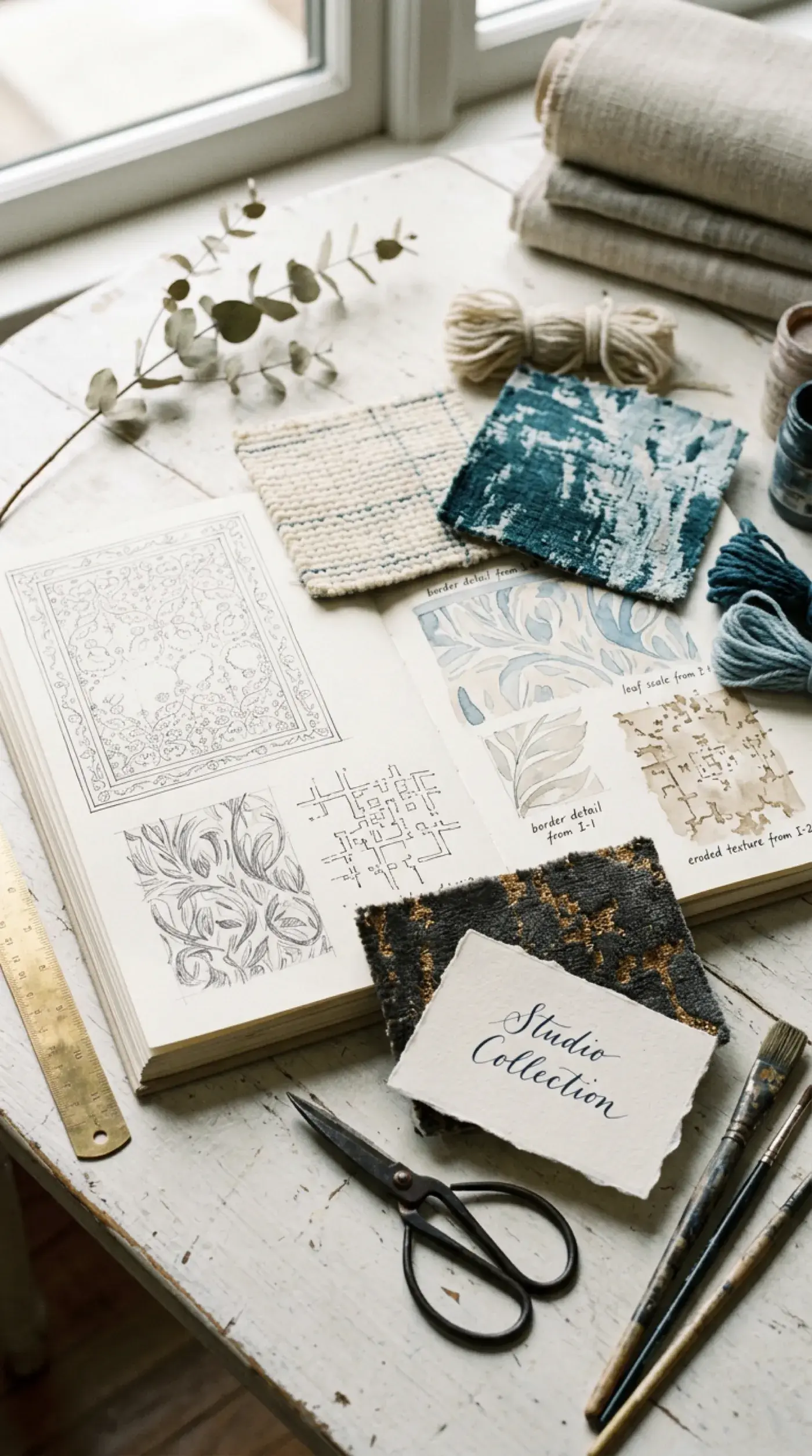 Charlotte revealing a new rug design concept