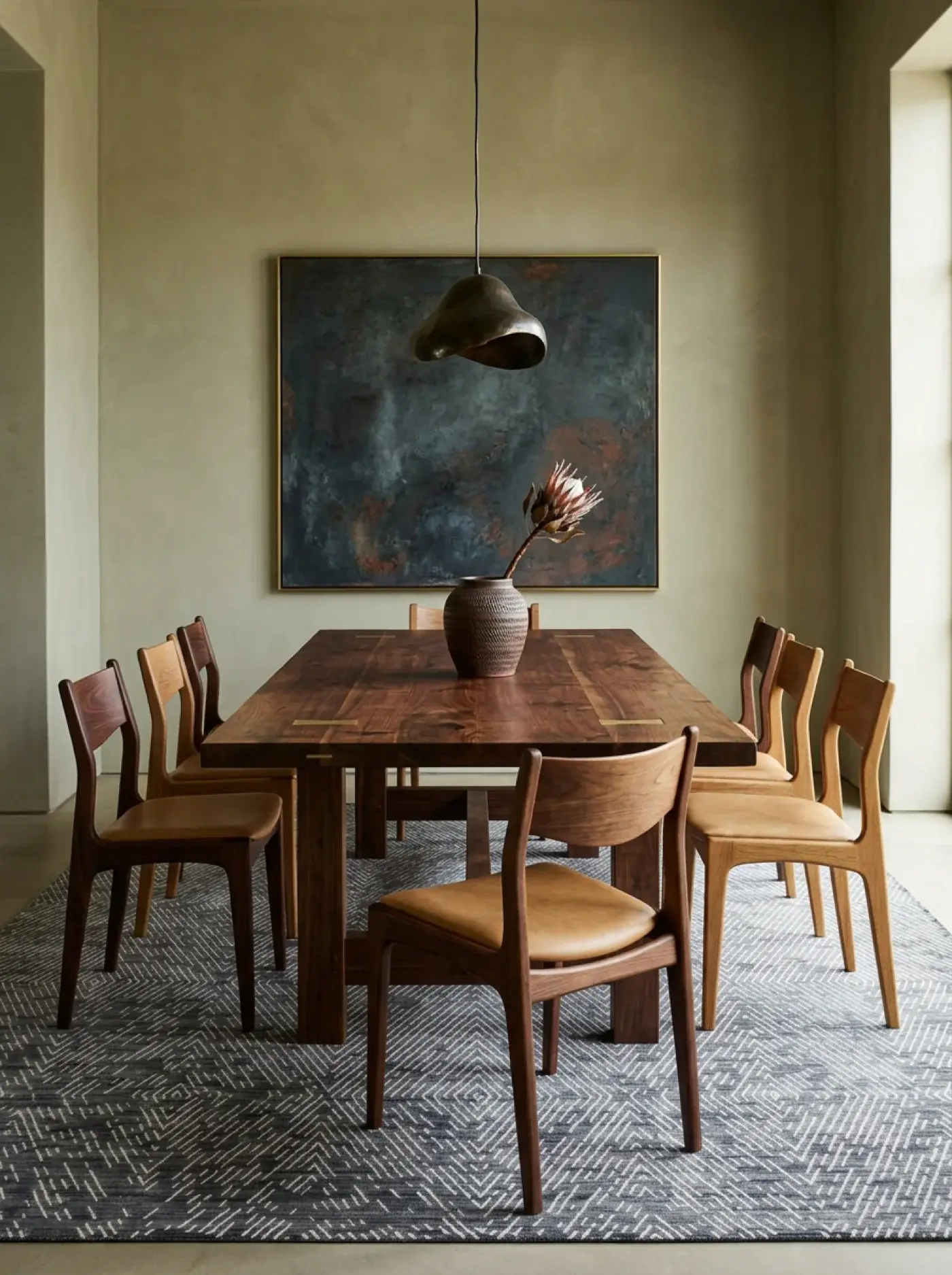 Chie Silver Brown in a styled room setting