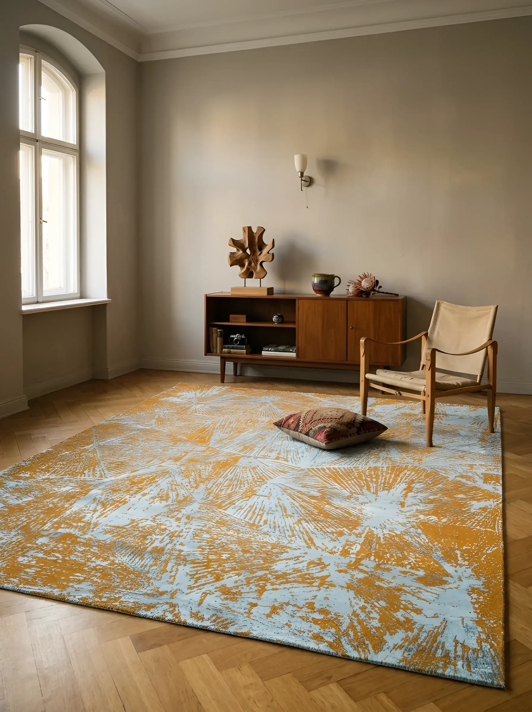 Chika Gold Silver in a styled room setting