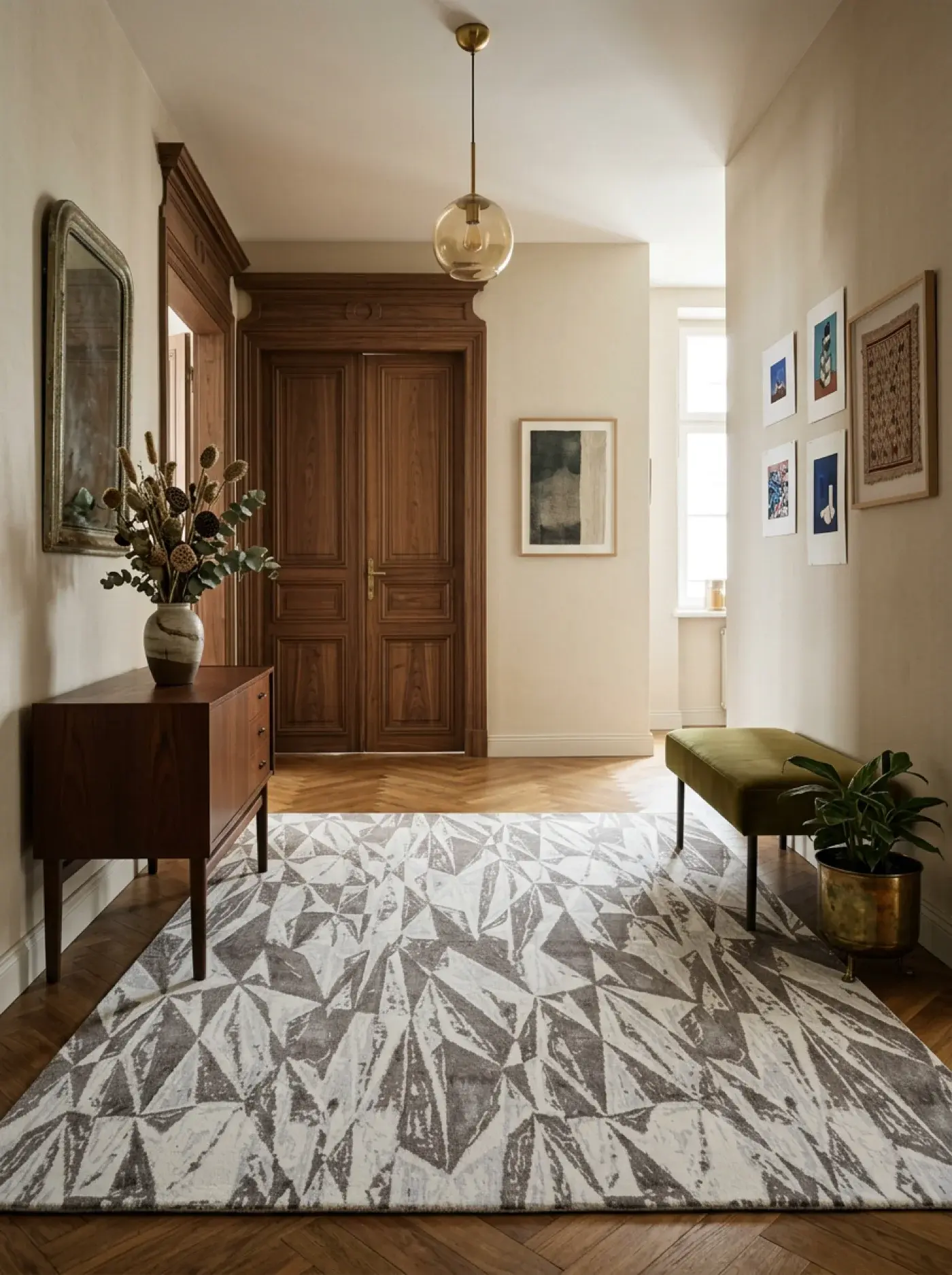 Eita Beige Cream in a styled room setting