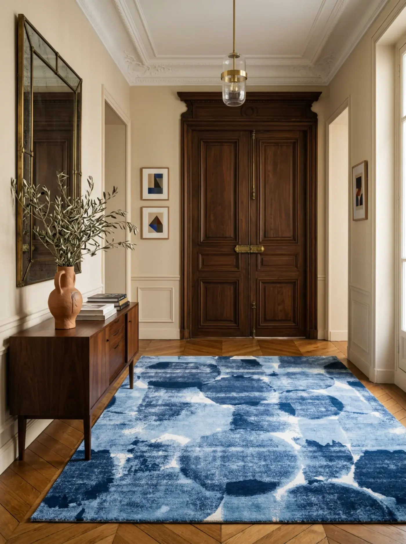 Hanako Blue Navy in a styled room setting