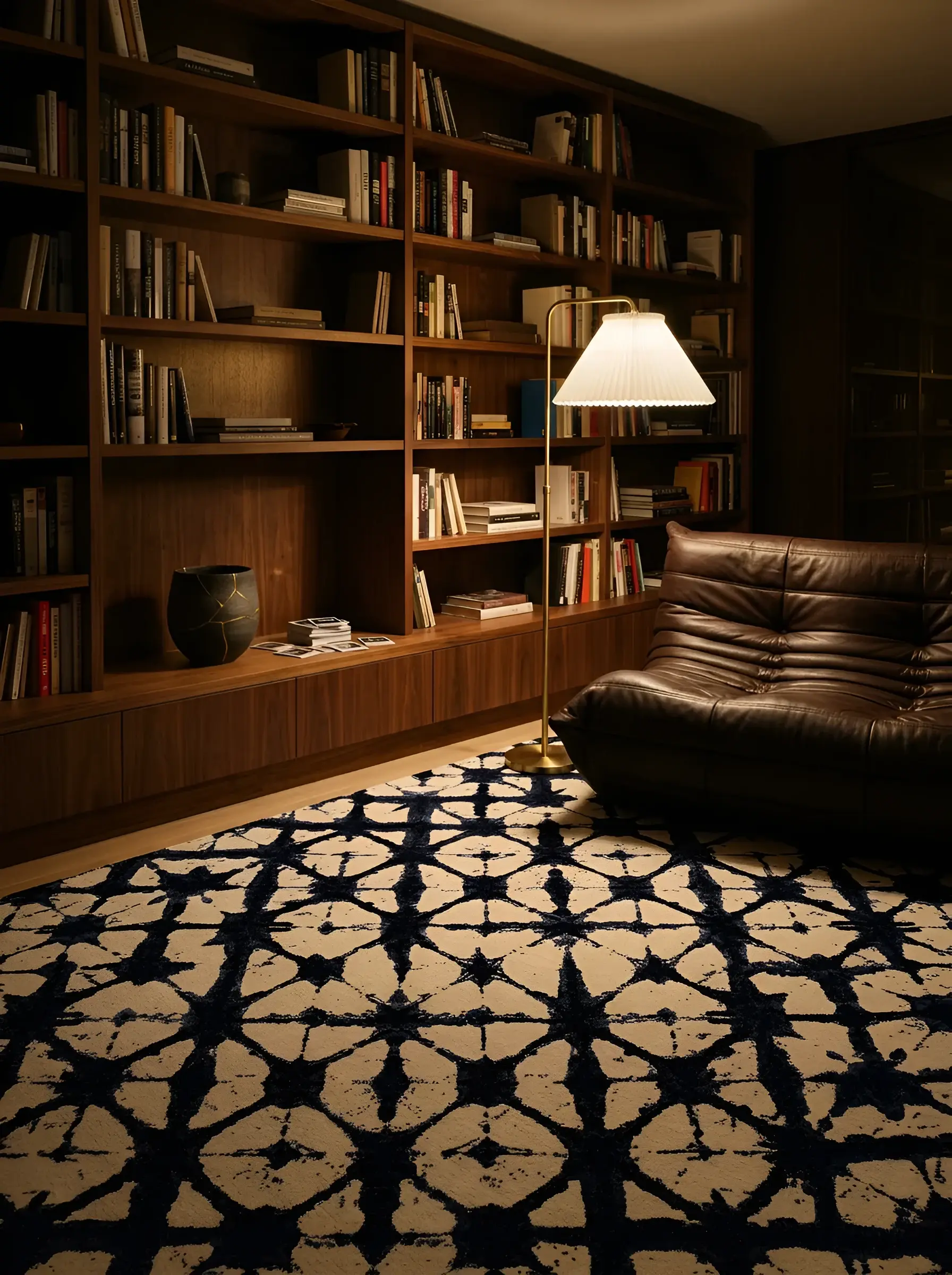 Haruki Blue Cream in a styled room setting