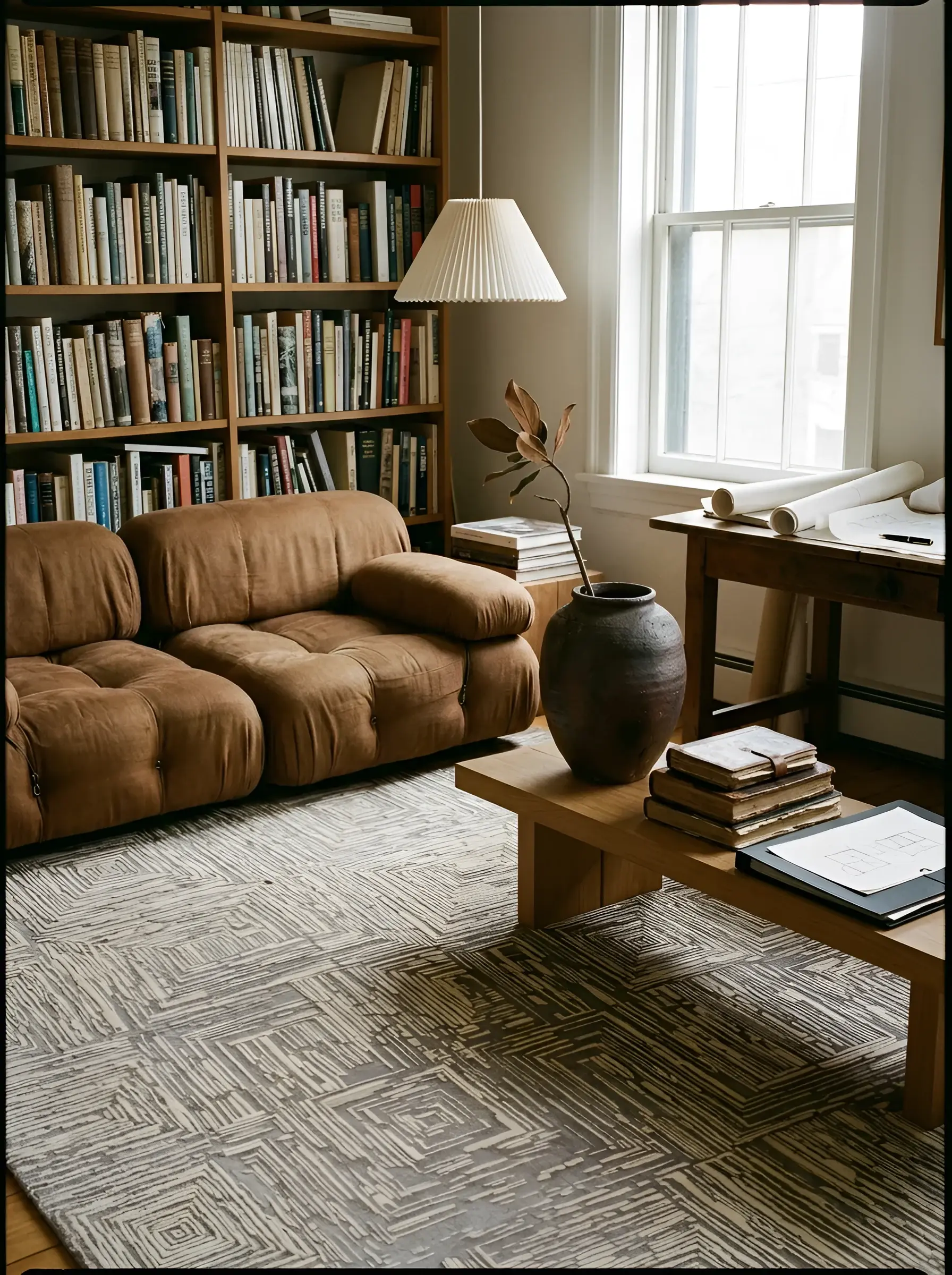 Hideaki Beige Cream in a styled room setting