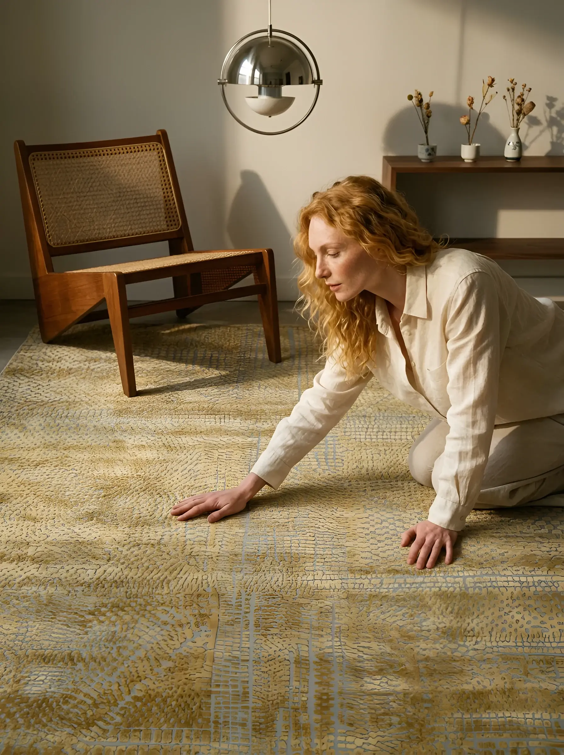 Hiroshi Gold in a styled room setting