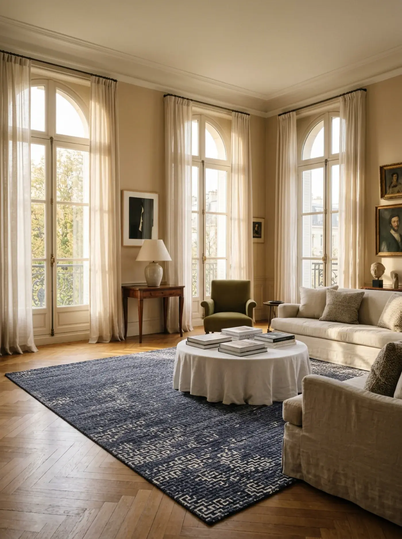 Iyo Blue Black in a styled room setting