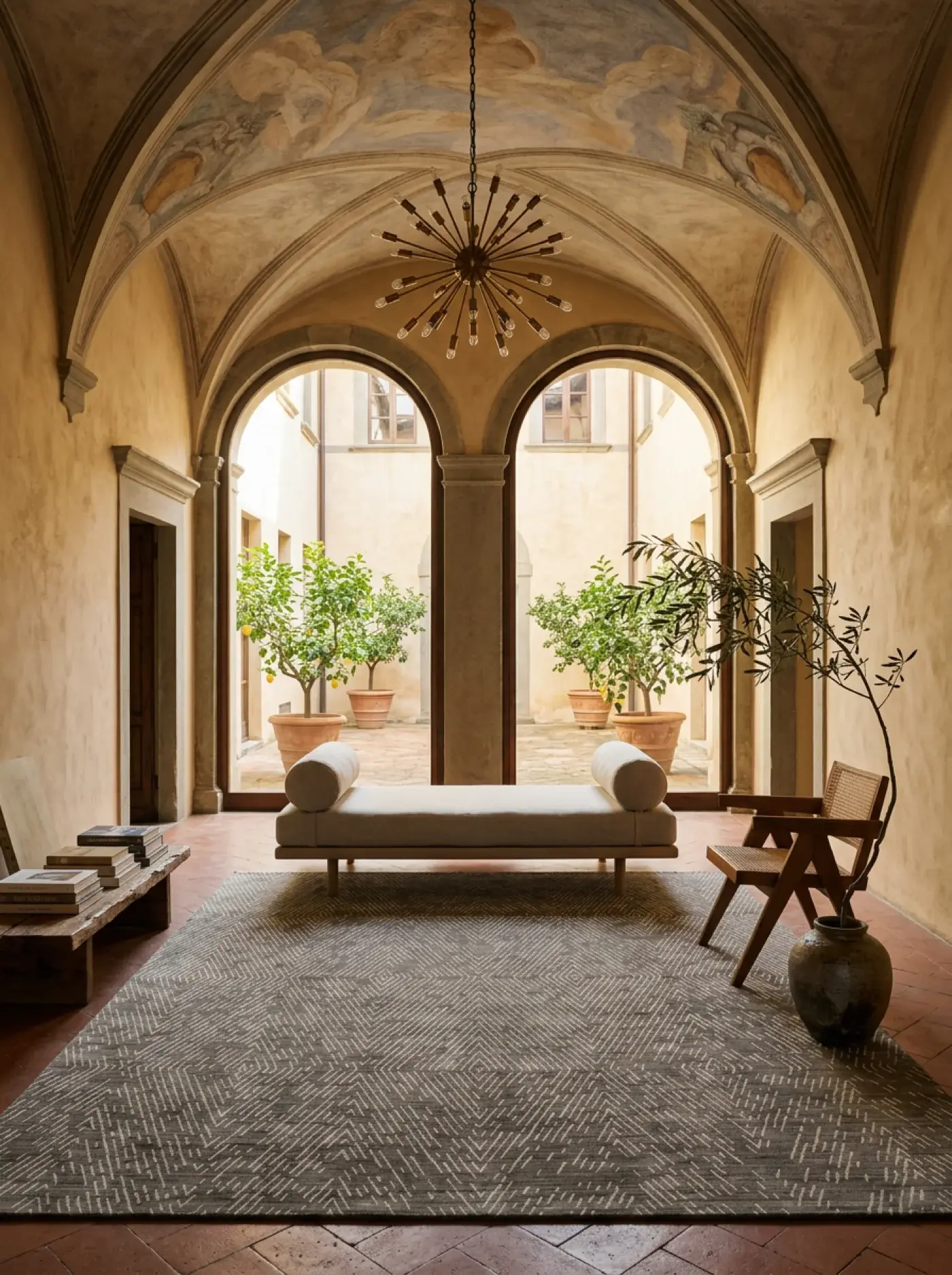 Kaede Silver Brown in a styled room setting