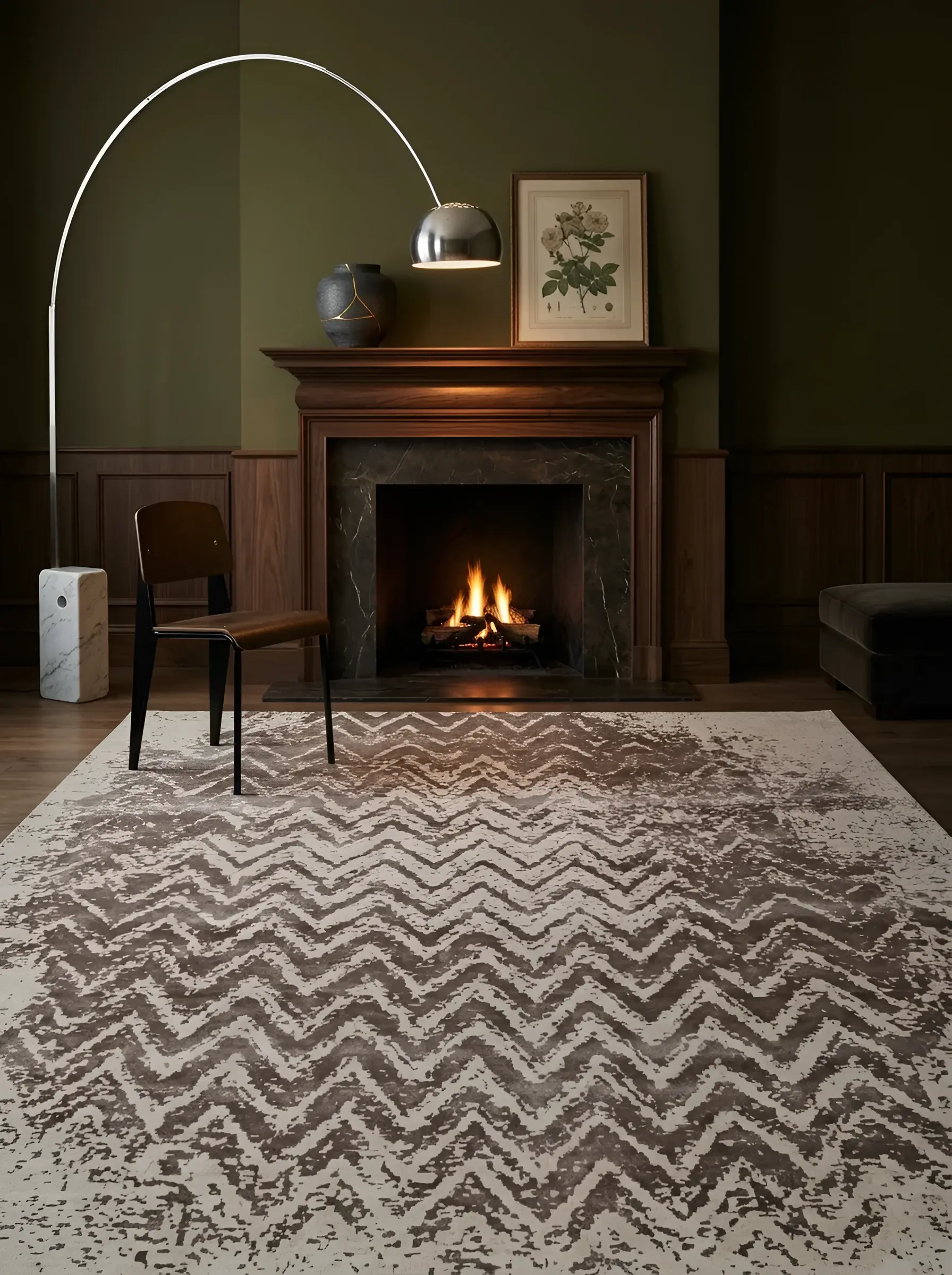 Kaito Beige Brown in a styled room setting