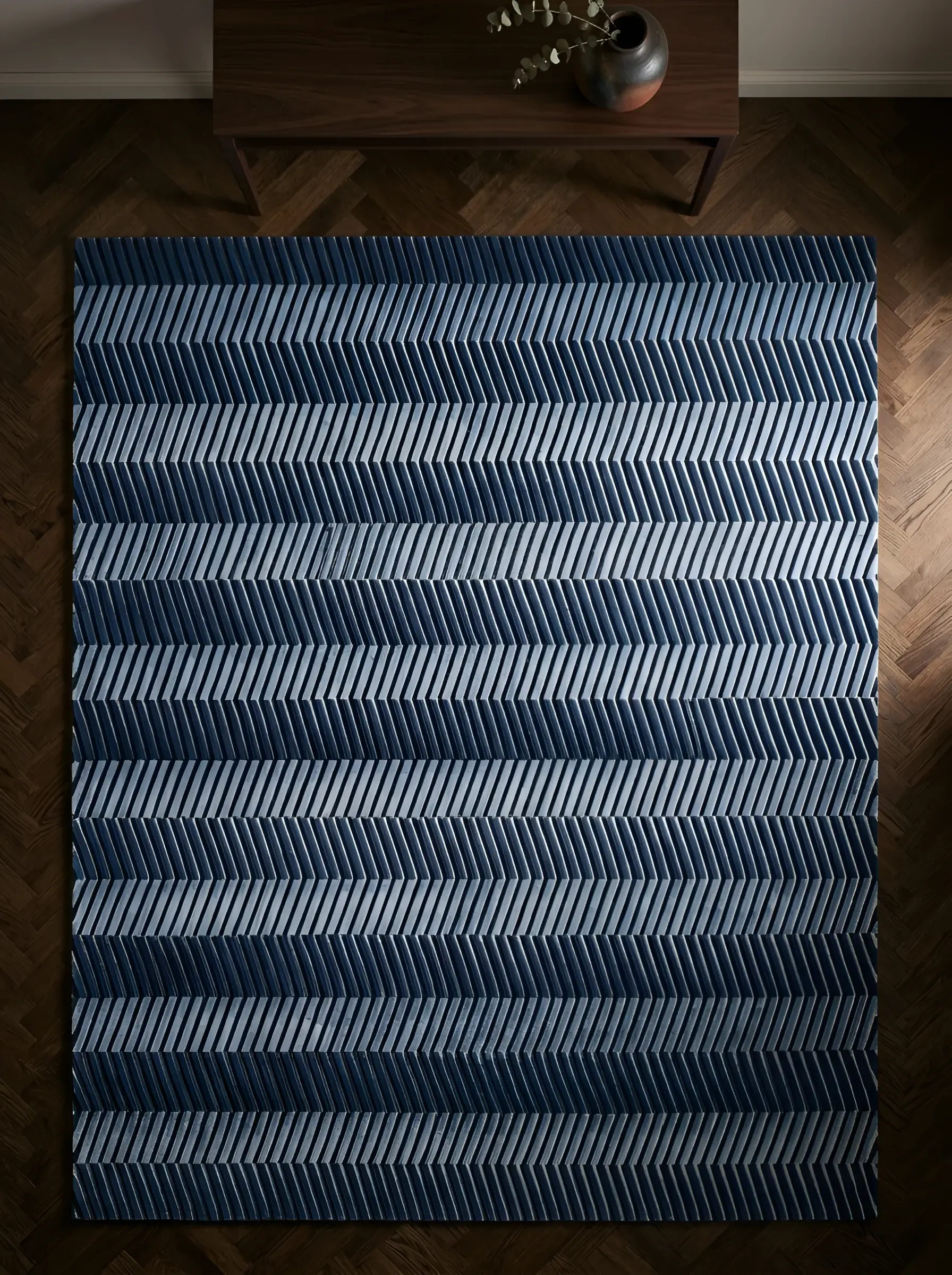 Kazuo Blue in a styled room setting