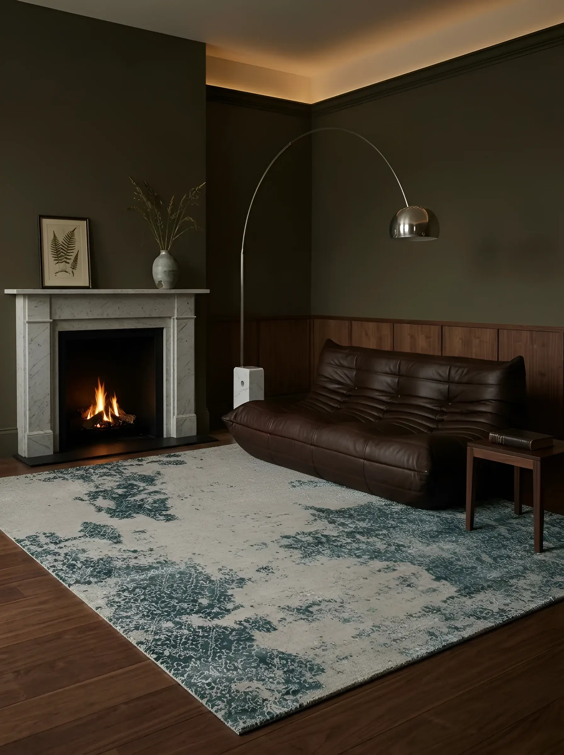 Kotaro Beige Green in a styled room setting