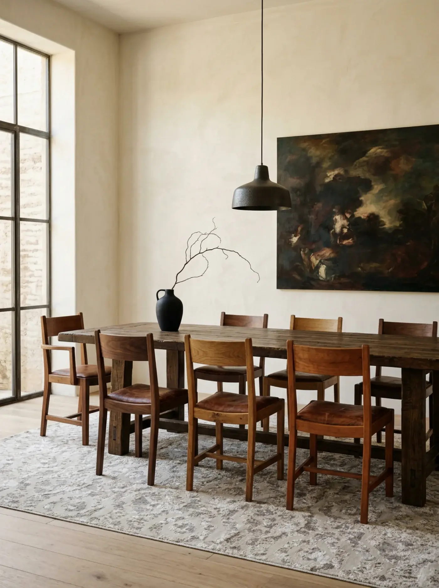 Mayumi Beige Silver in a styled room setting