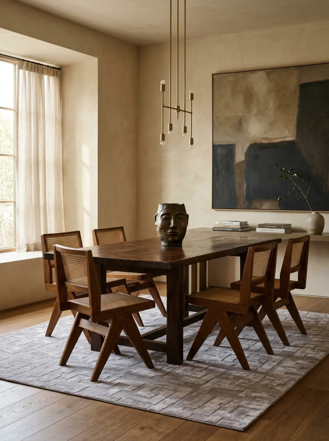 Natsuki Beige in a styled room setting