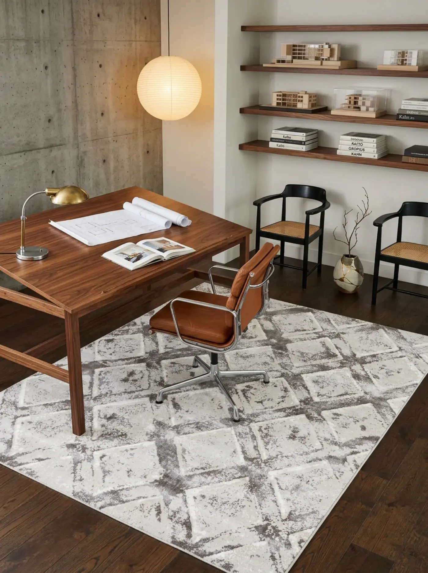 Noboru Beige White in a styled room setting