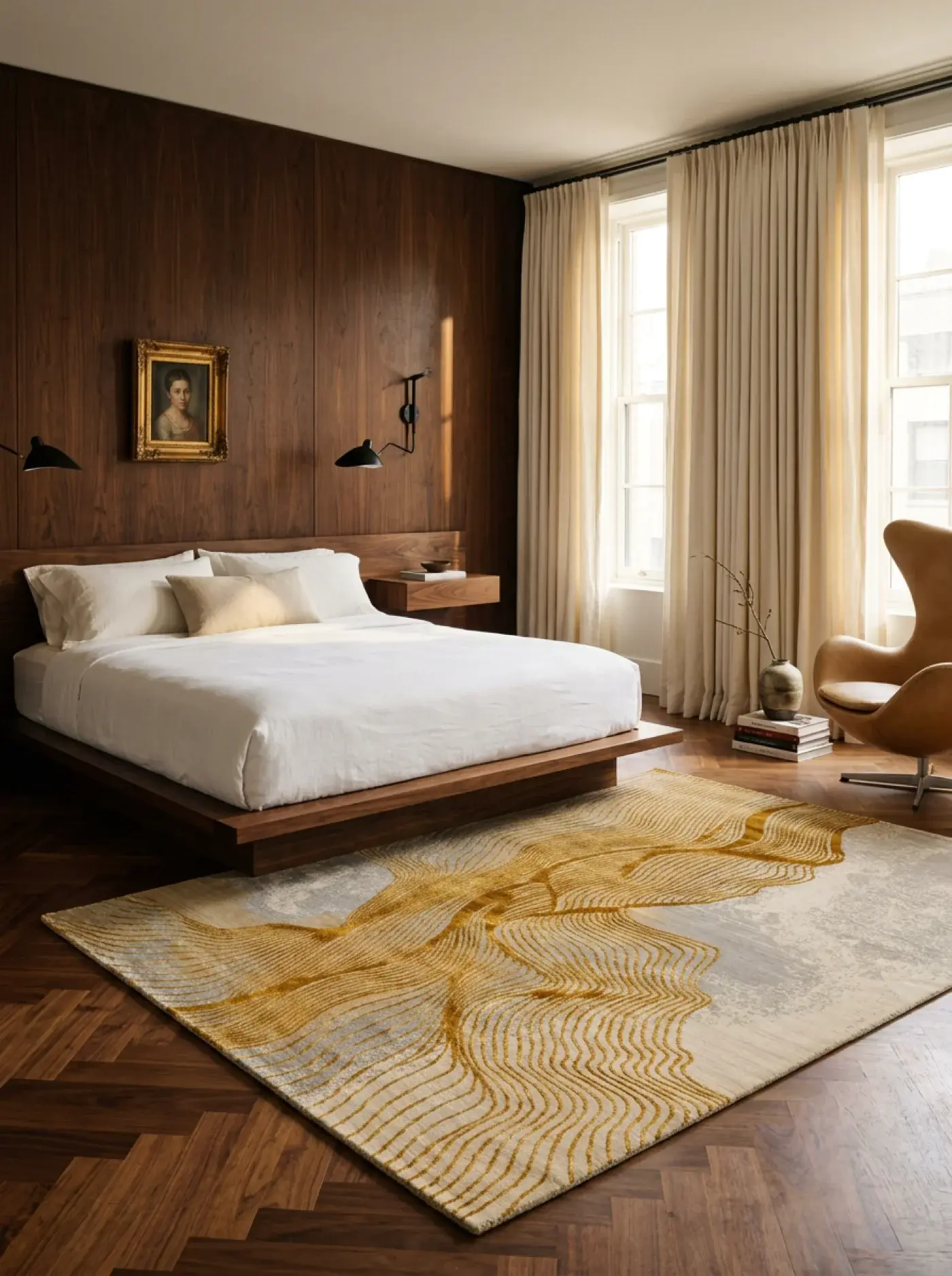 Raiden Beige Gold in a styled room setting