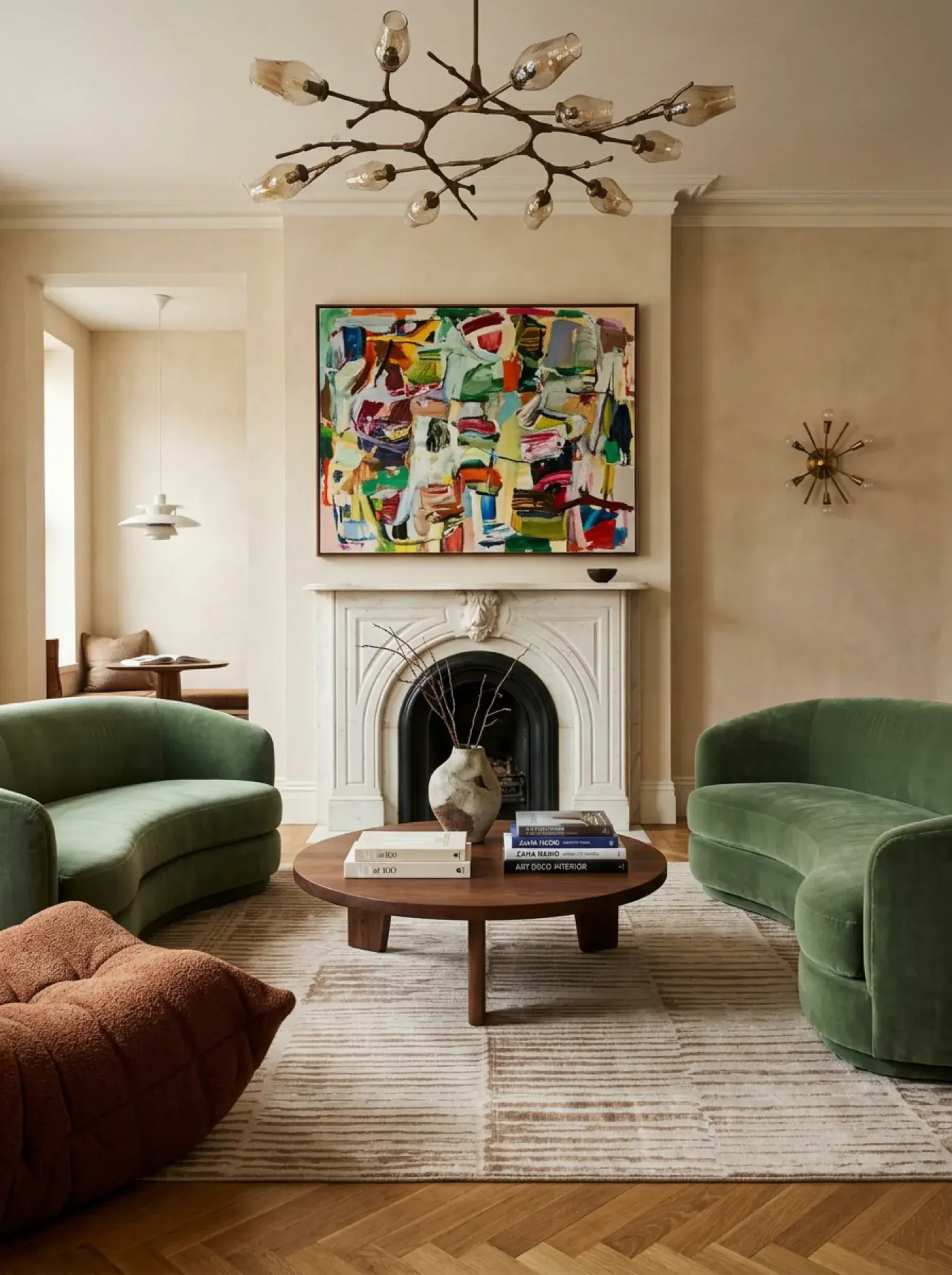 Satoshi Beige in a styled room setting