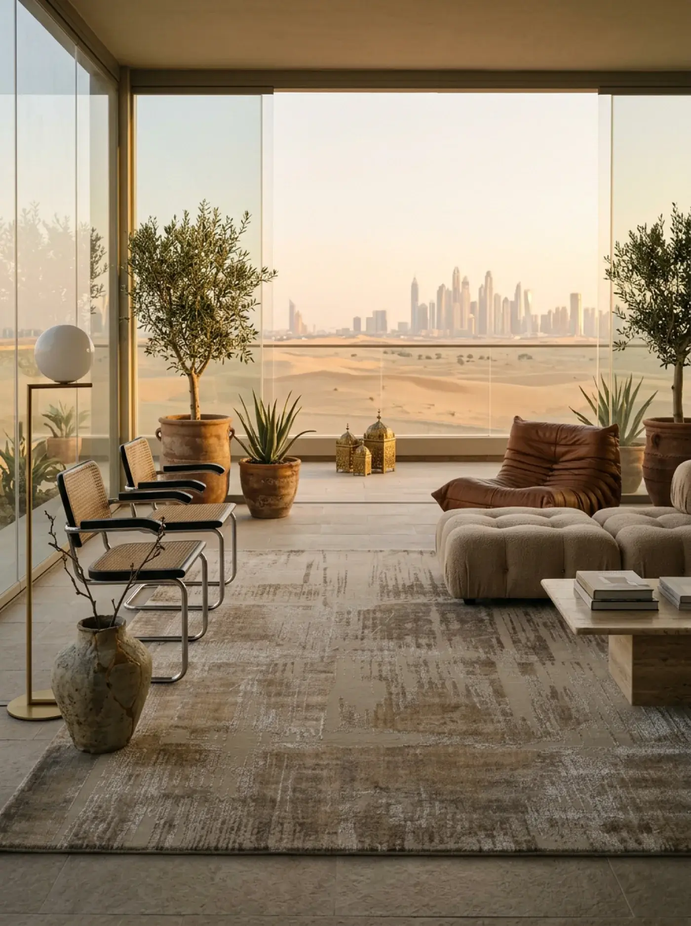 Sayuri Beige in a styled room setting