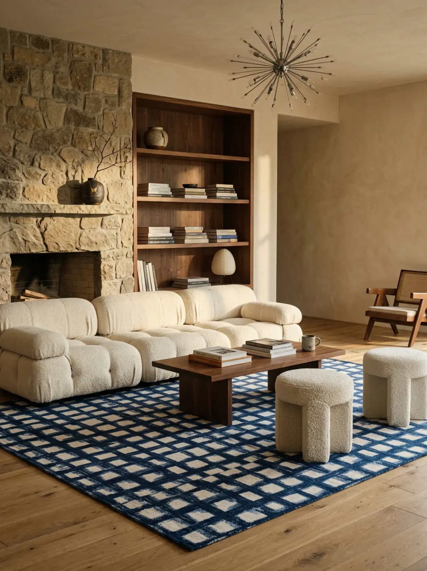 Soma Blue Cream in a styled room setting