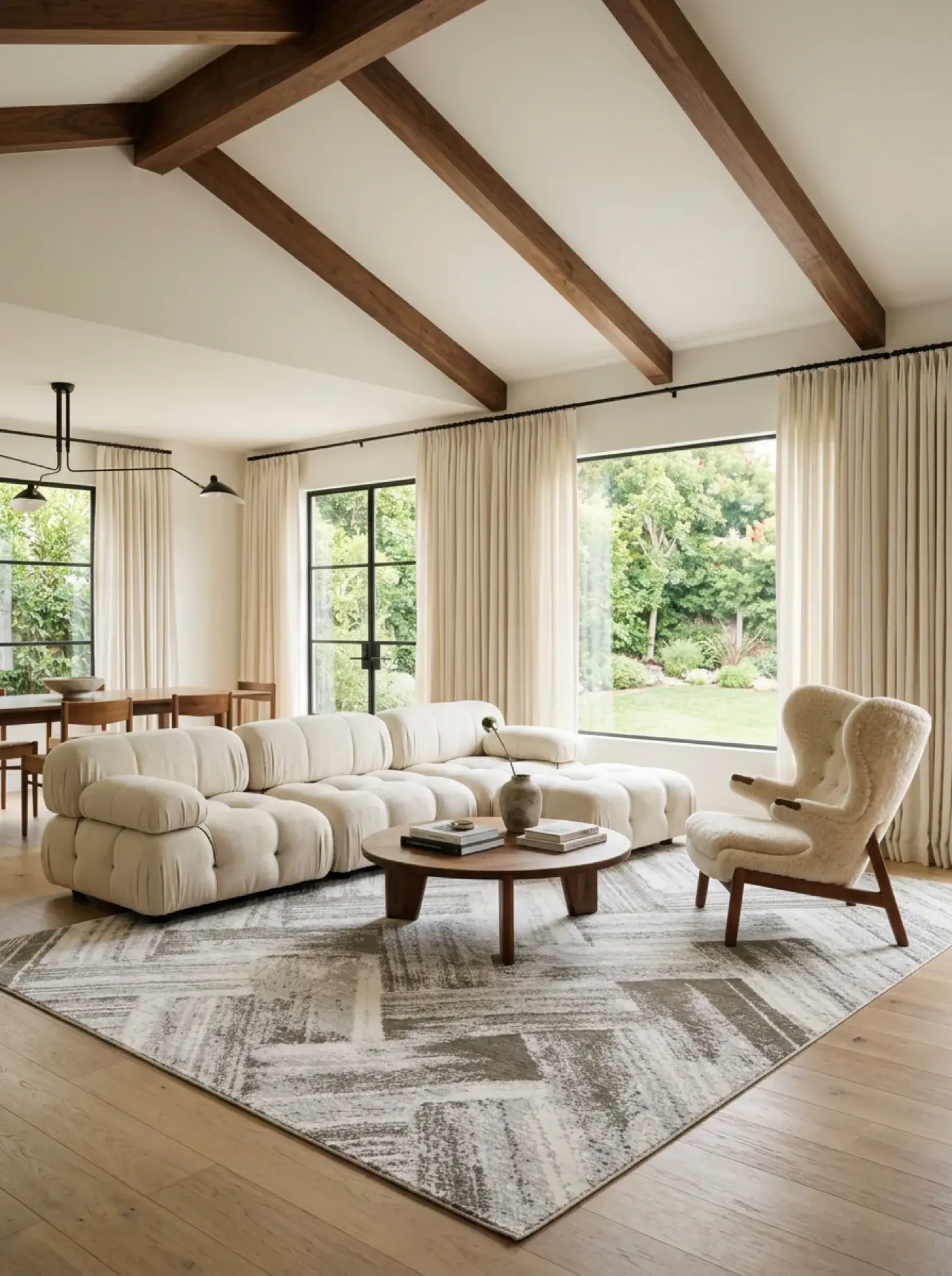 Sumi Cream Grey in a styled room setting