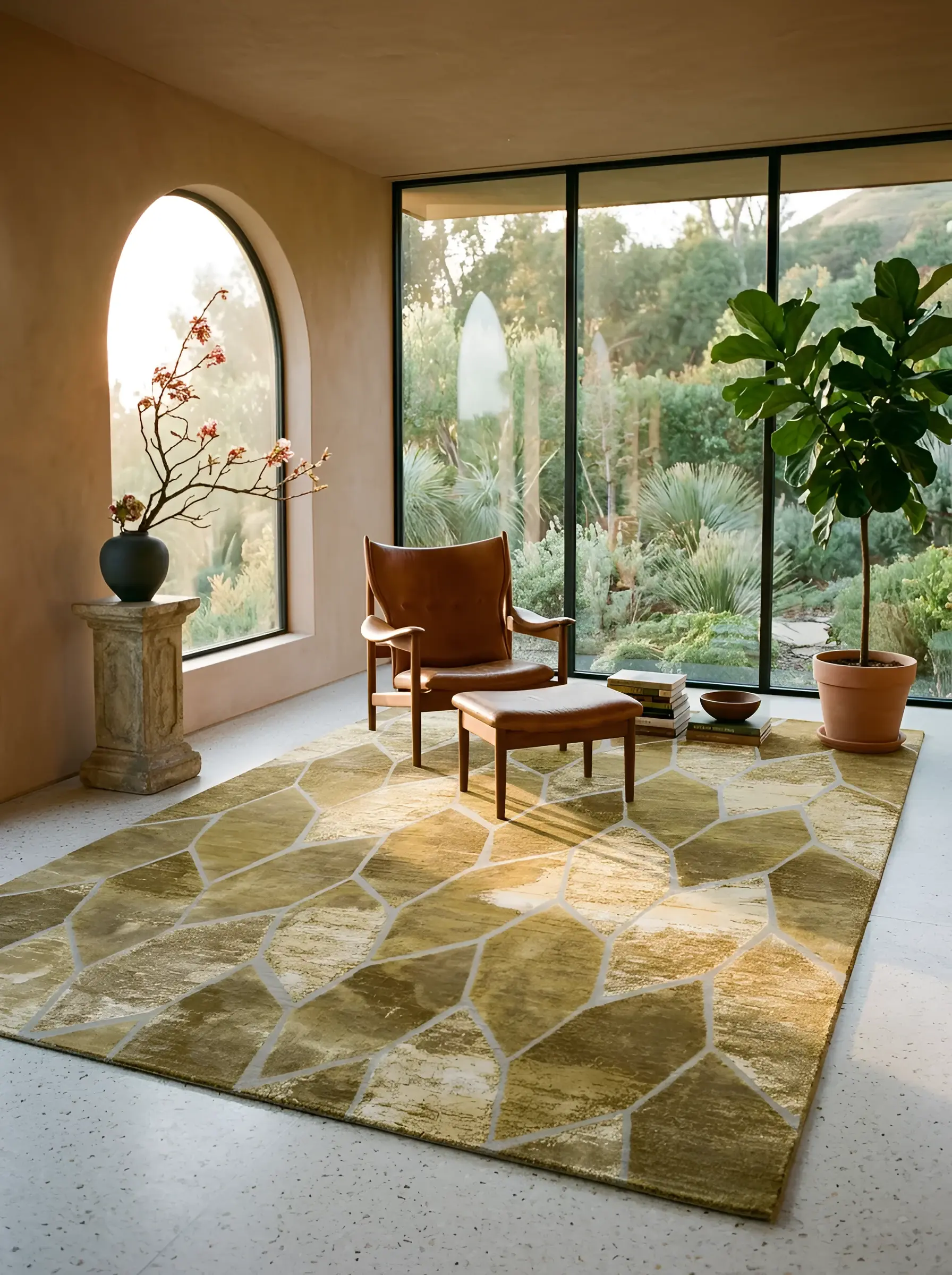 Tadao Lt.gold in a styled room setting