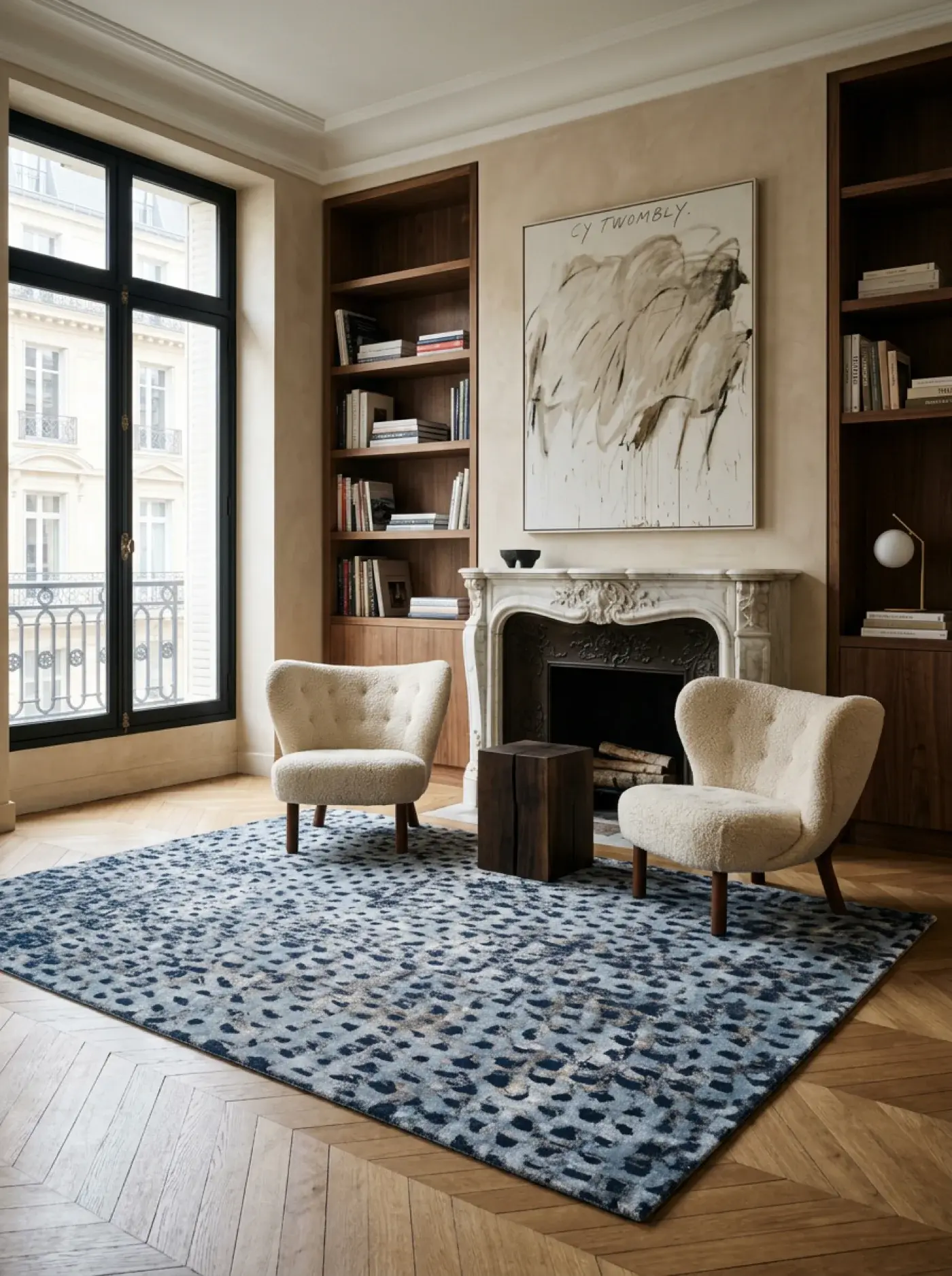 Tamaki Blue in a styled room setting