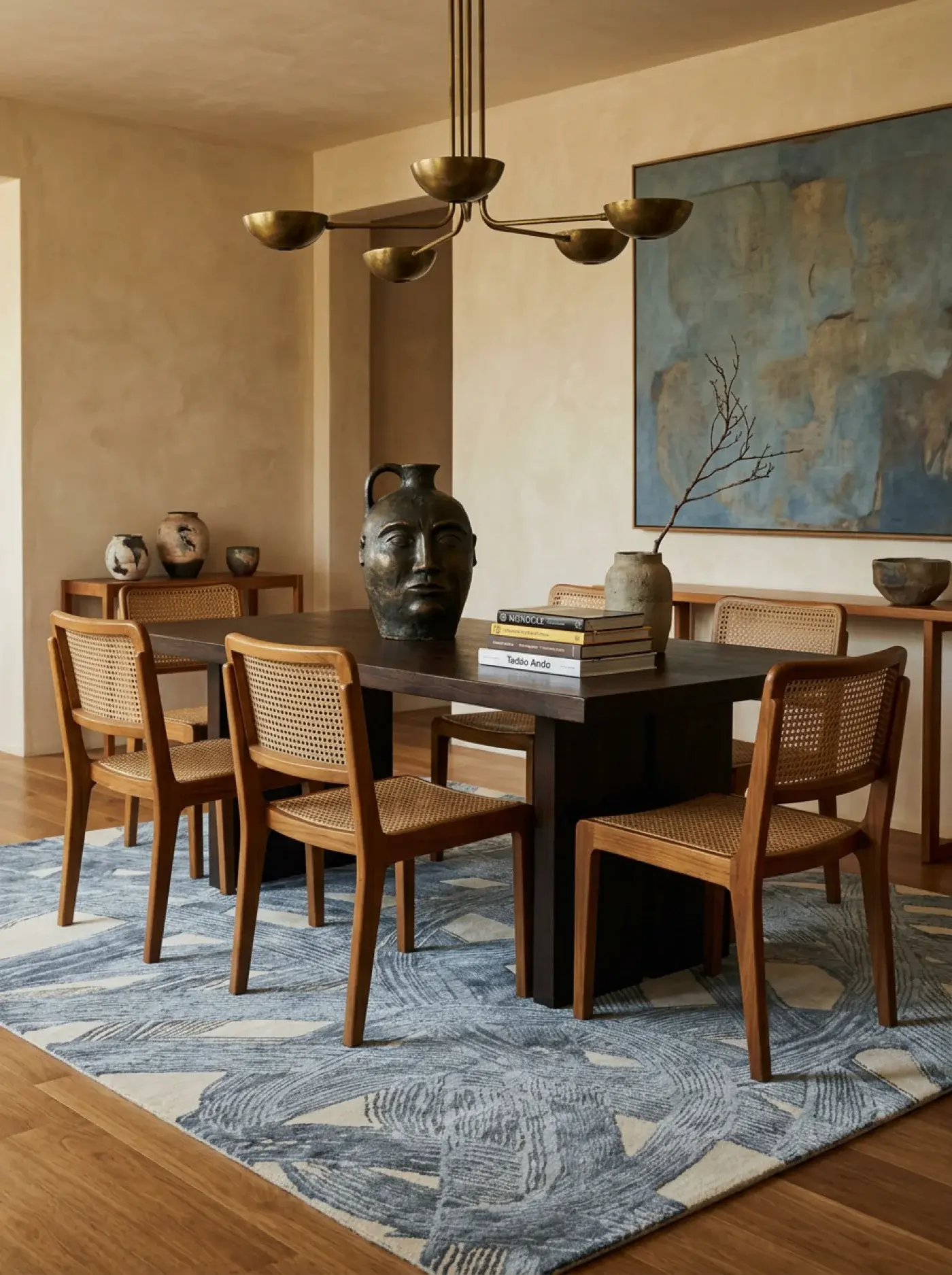 Tomo Grey Cream in a styled room setting