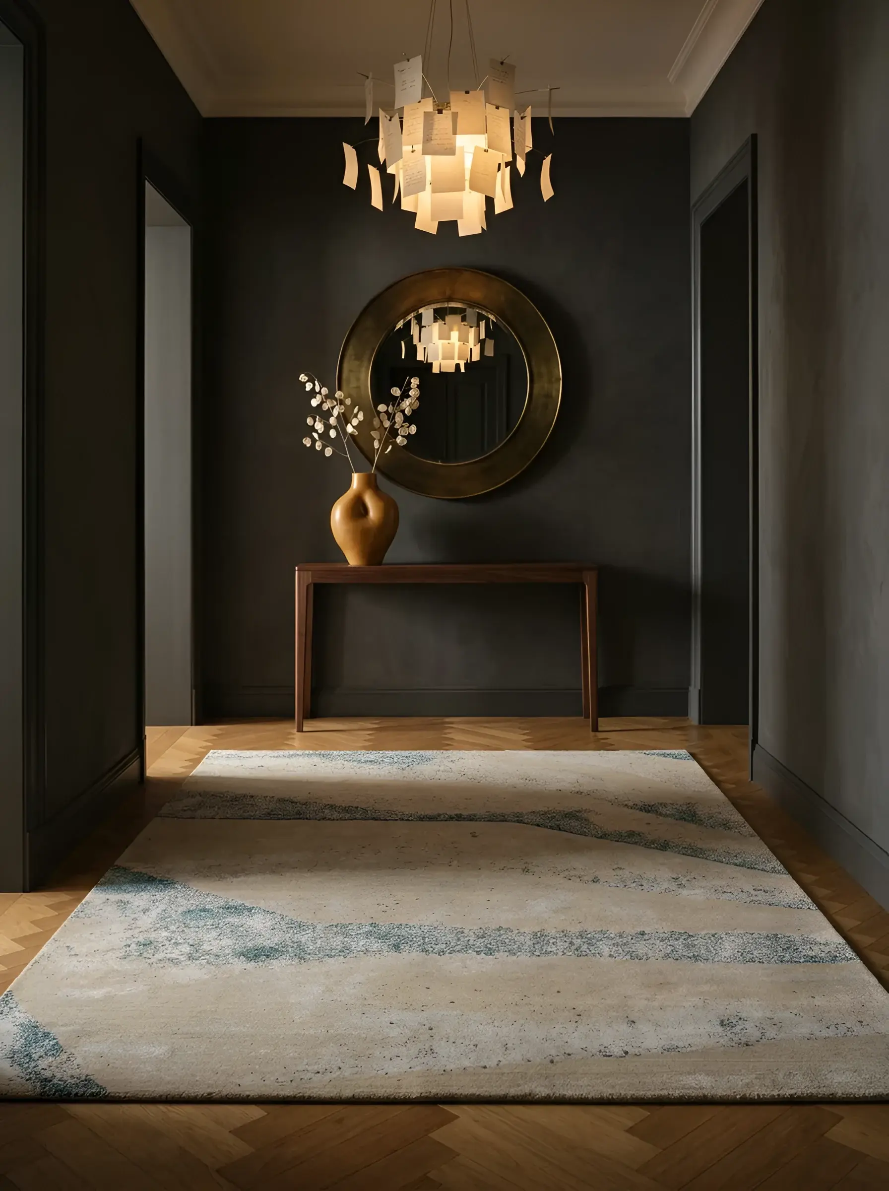 Utano Teal in a styled room setting