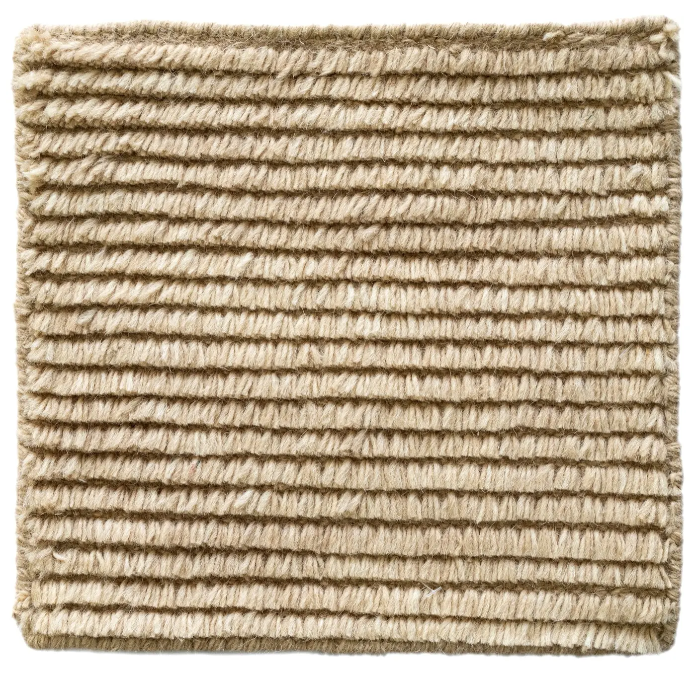 Detail of Nami wool rug showing the natural fiber texture
